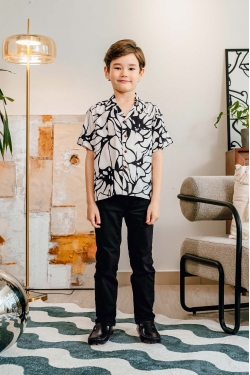 TUSCA KIDS | Aaron Kids Kemeja in White